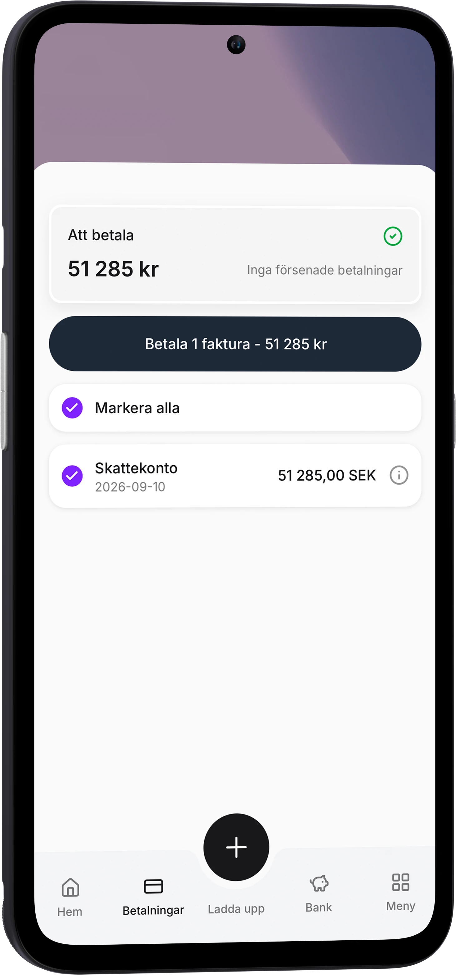 Oqtos app för betalningar i mobilen